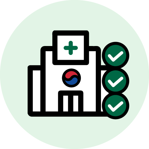 Hospital Selecting a hospital and examination items
